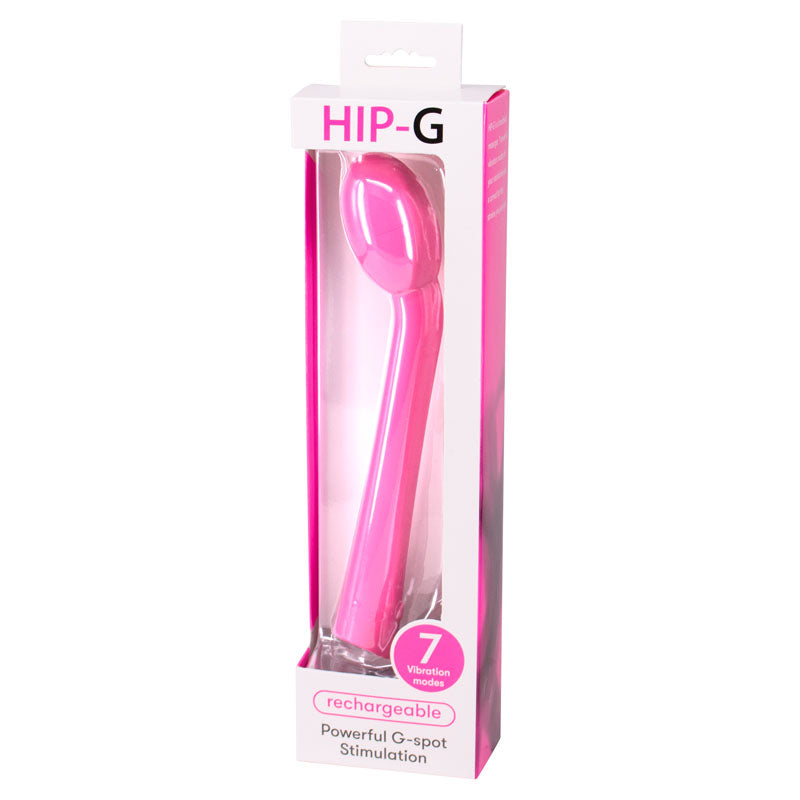 Hip G Rechargeable - Pink USB Rechargeable Vibrator-13-109ALPR-BX