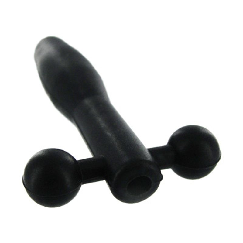 Silicone Cum-Thru Barbell Penis Plug