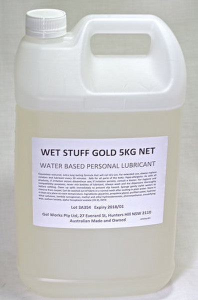 Wet Stuff Gold - 5 KG Water Based Bulk Personal Long Lasting Lubricant