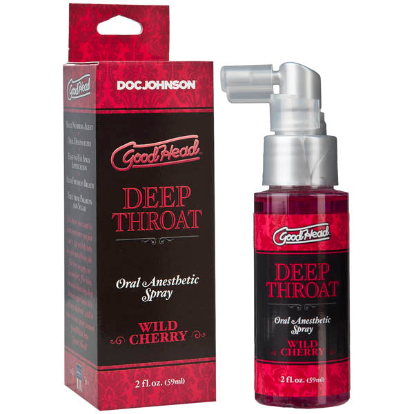 GoodHead Deep Throat Spray - Wild Cherry Flavoured Deep Throat Spray - 59 ml Bottle-1360-17-BX