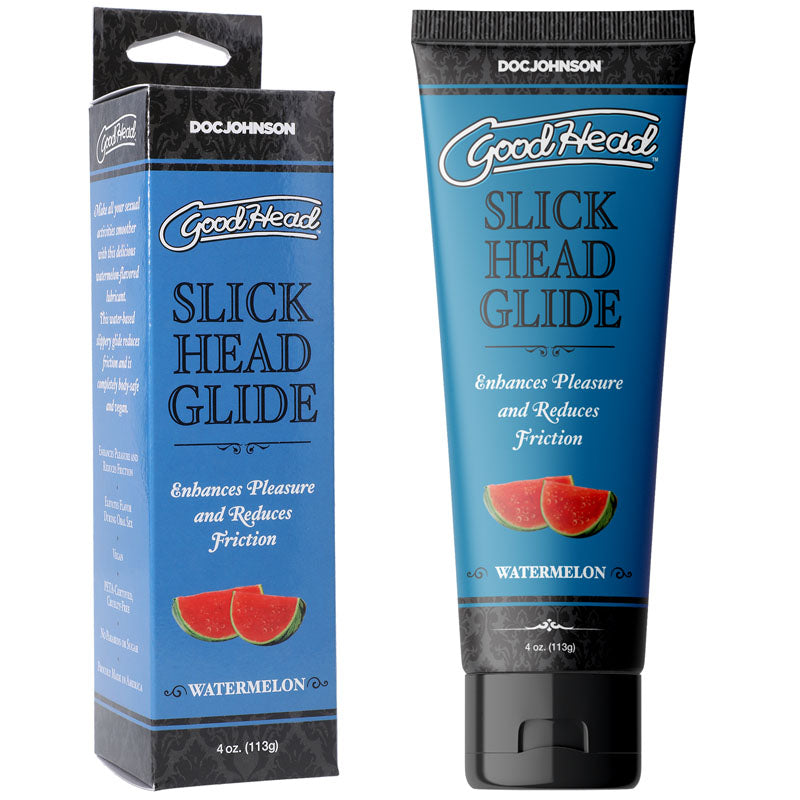 GoodHead Slick Head Glide - Watermelon - Watermelon Flavoured Lubricant - 120 ml Tube-1361-05-BX