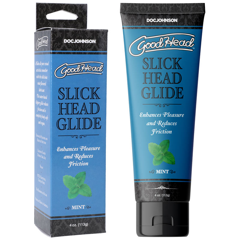 GoodHead Slick Head Glide - Mint - Mint Flavoured Lubricant - 120 ml Tube-1361-07-BX