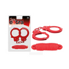 SEX EXTRA - METAL CUFFS & LOVE ROPE RED