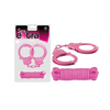 SEX EXTRA - METAL CUFFS & LOVE ROPE pink