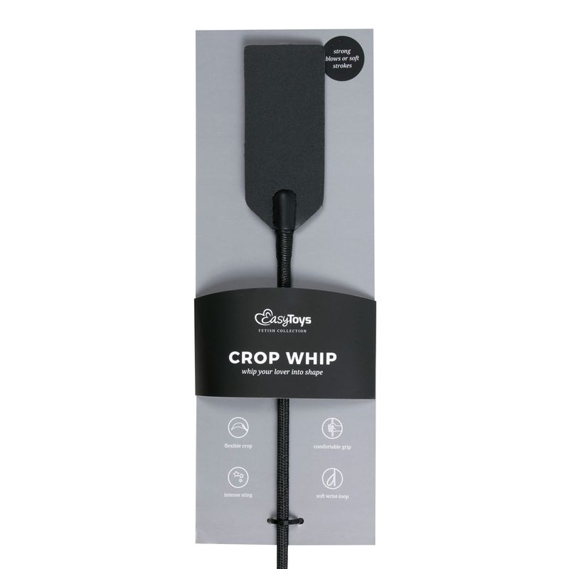 Rectangle Crop Whip Black