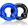 Ultraballs 2 Pk Cockring Black And Police Blue