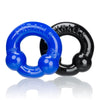 Ultraballs 2 Pk Cockring Black And Police Blue