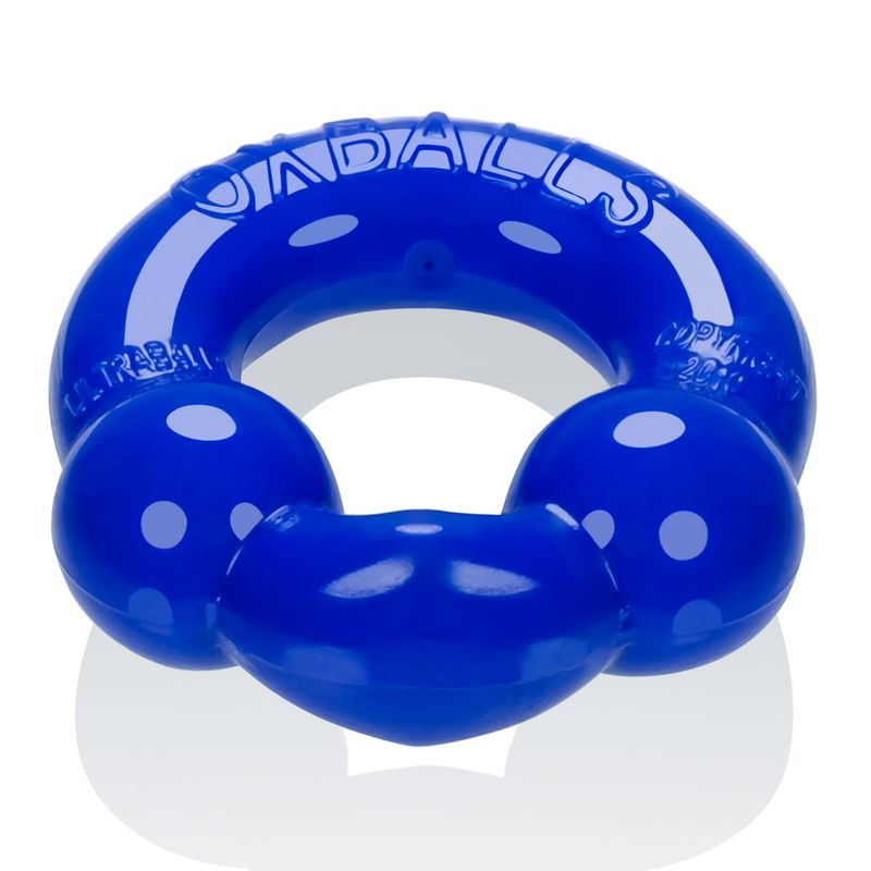 Ultraballs 2 Pk Cockring Black And Police Blue