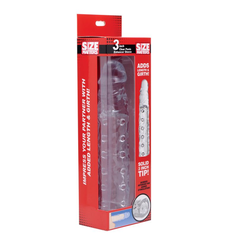 3in Clear Penis Enhancer Sleeve