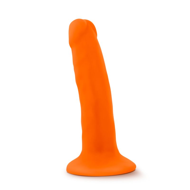 Neo Dual Density Cock 6in Neon Orange