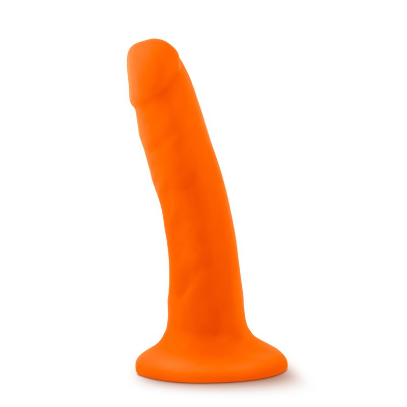 Neo Dual Density Cock 6in Neon Orange