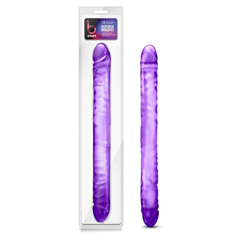 B Yours Double Dildo Purple 18in