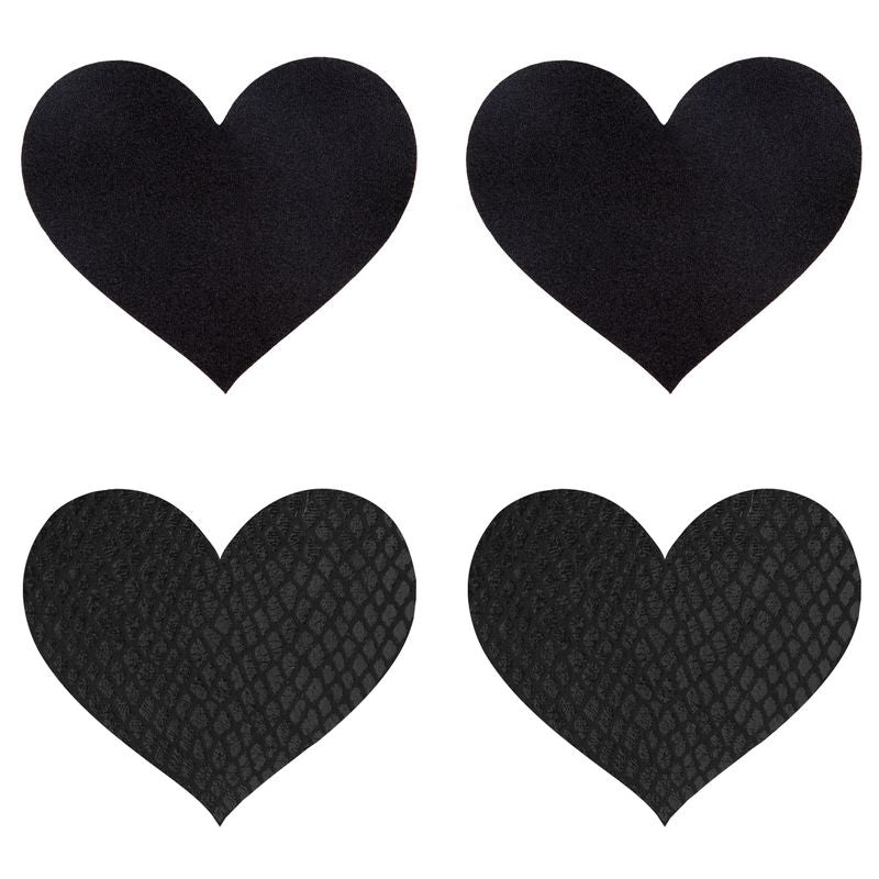 Classic Black Hearts Pasties