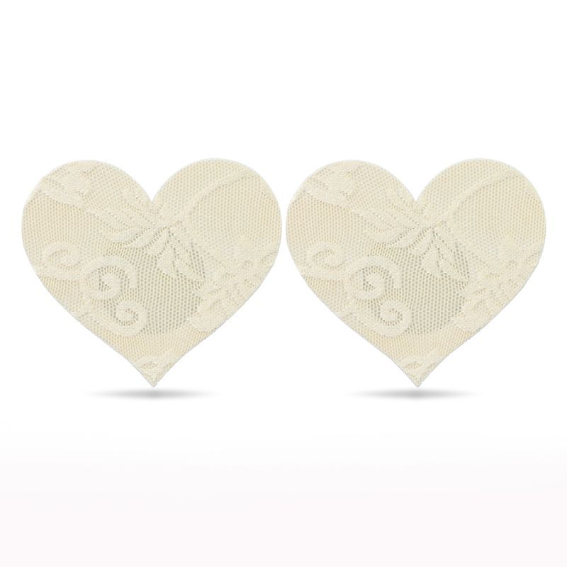 Lace Heart and Flower Nipple Pasties Twin Pk