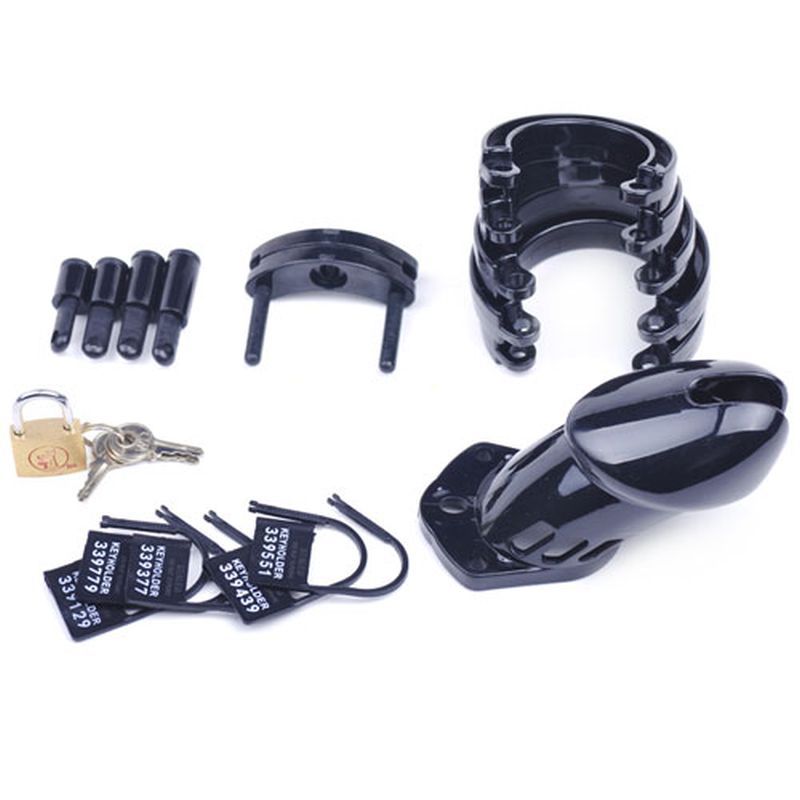 Male Chastity Kit Black