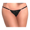 Lace Keyhole Pantie Black