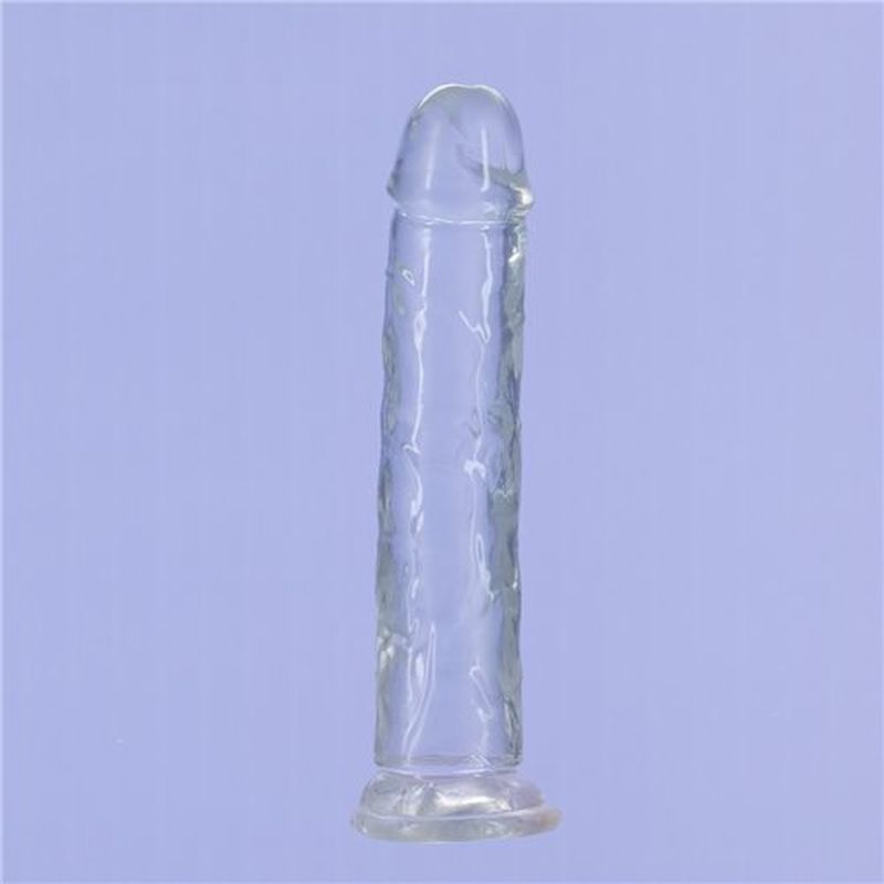 Crystal Dildo Straight 7in Clear