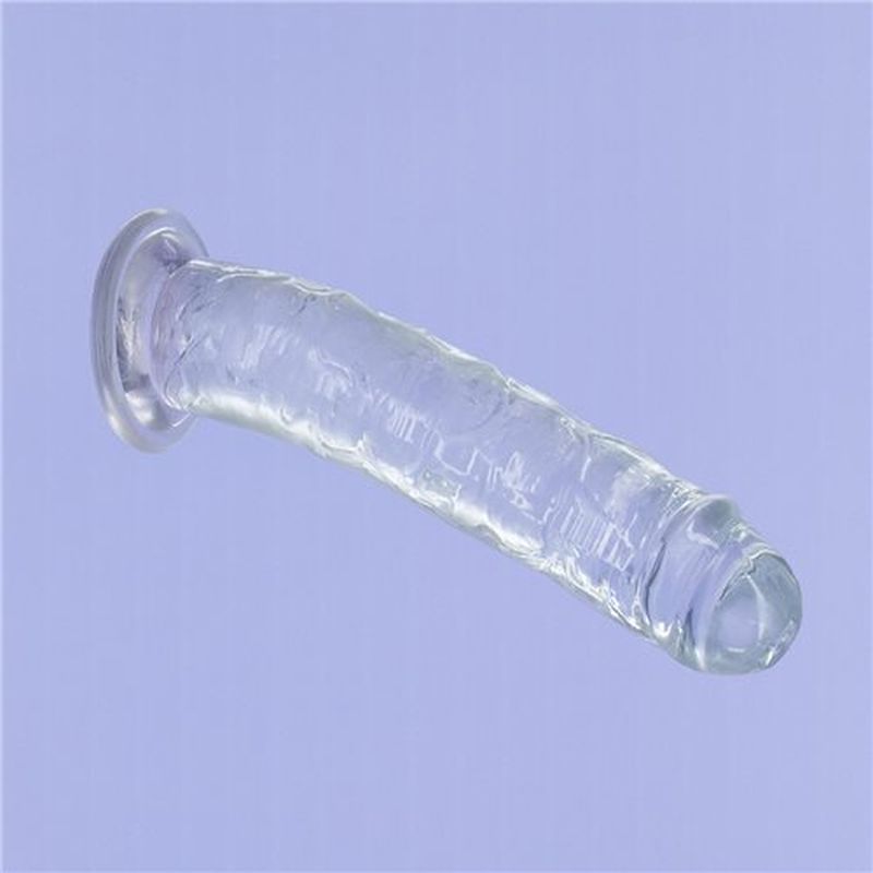 Crystal Dildo Straight 9in Clear