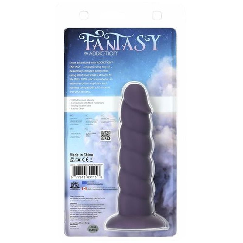 Unicorn Dildo 7in Purple