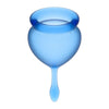 Feel Good Menstrual Cup Dark Blue 2pcs