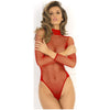 High Demand Fishnet Bodysuit Red