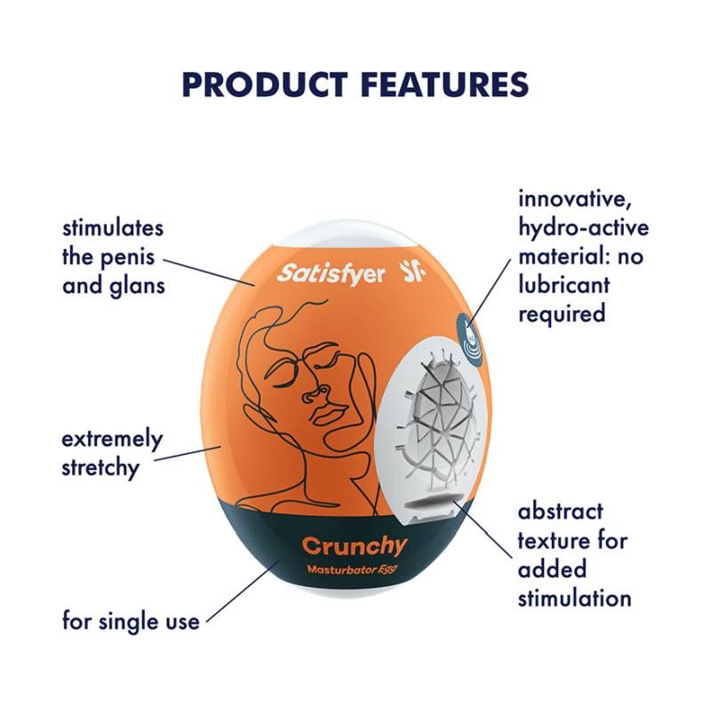 Satisfyer Masturbator Egg Crunchy-9043408