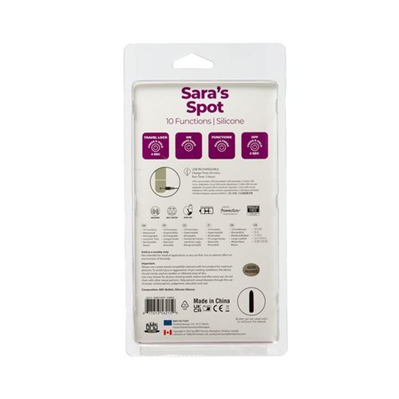 Power Bullet Sara's Spot Vibrator Purple