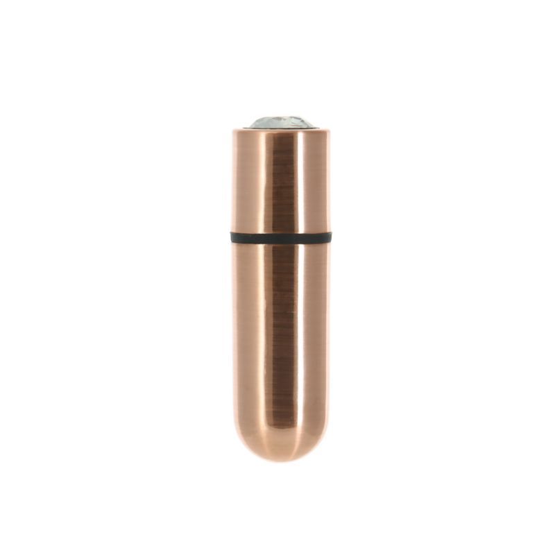 Power Bullet First Class 6cm Rechargeable w Crystal Rose Gold