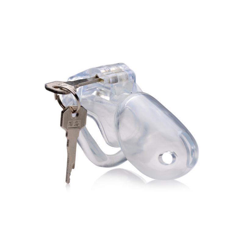 Clear Captor Chastity Cage Large