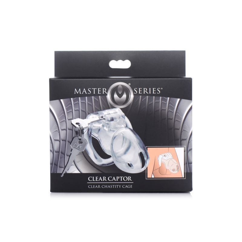 Clear Captor Chastity Cage Medium