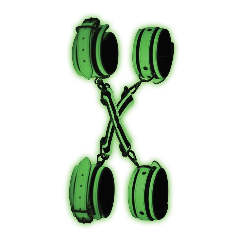 Kink In the Dark Glowing Hog Tie Set Fluro Green