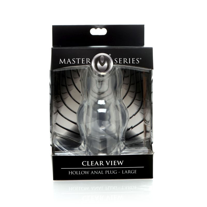 Clear View Hollow Anal Plug Large-AG732-CLR-L