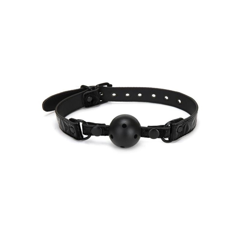 Whip Smart Diamond Deluxe Ball Gag Black-WS1008-BLK