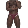 Male Power Sport Mesh Thong Burgundy