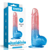 Dazzle Studs Dildo 7.5in Pink/Blue