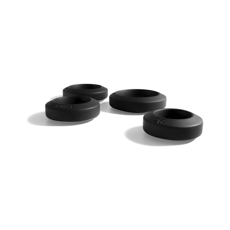 Brutus Big Bulge Silicone Cock Ring 4 Pc Set