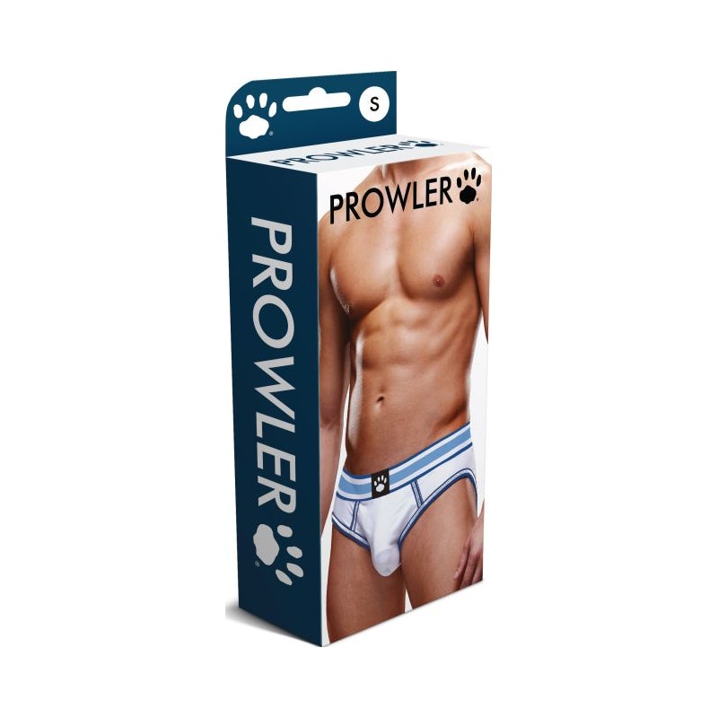 Prowler Open Back Brief White/Blue