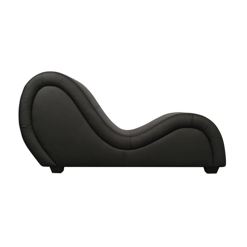 Kama Sutra Mebon Chaise Love Lounge Leather Black