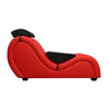 Kama Sutra Mebon Chaise Love Lounge Red w Black Pillows