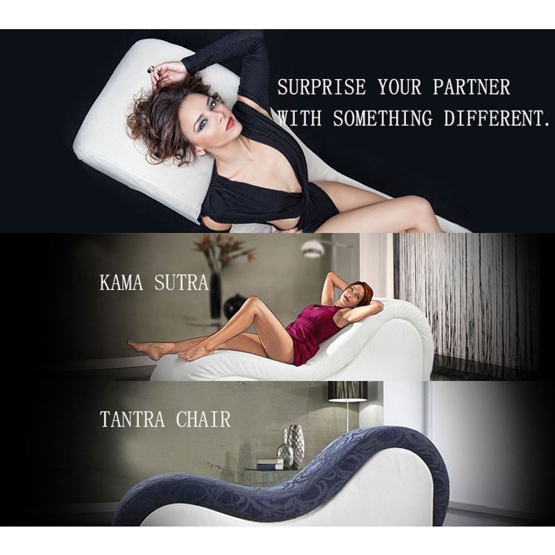 Kama Sutra Mebon Chaise Love Lounge Red w Black Pillows