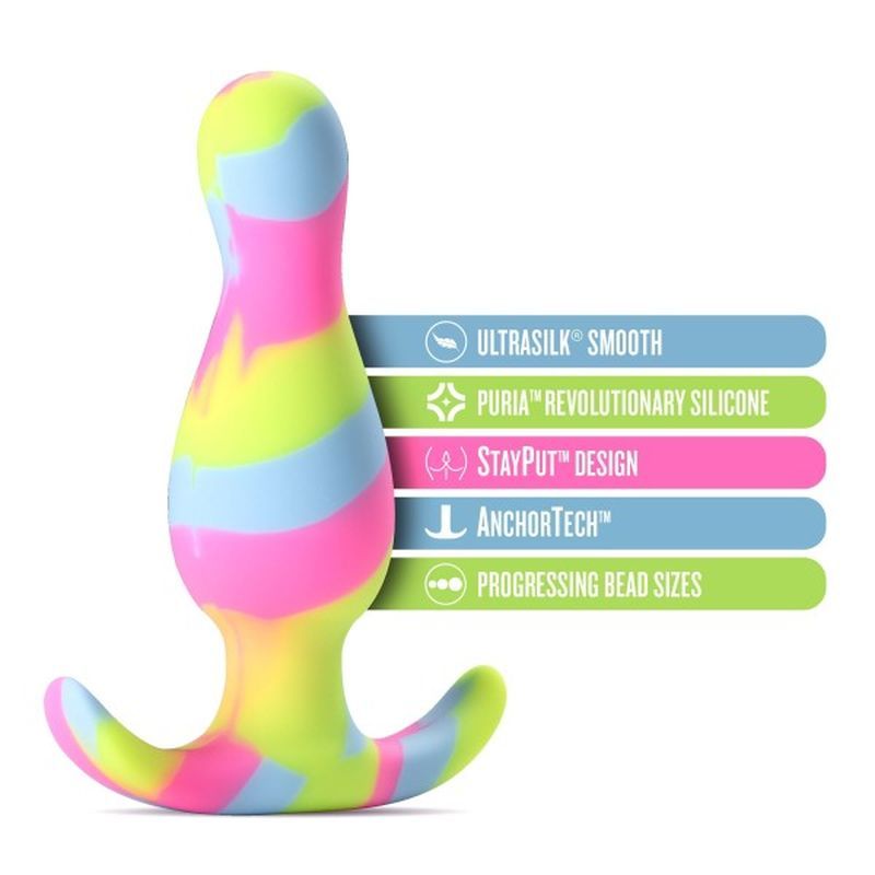 Avant Kaleido Lime Silicone Butt Plug