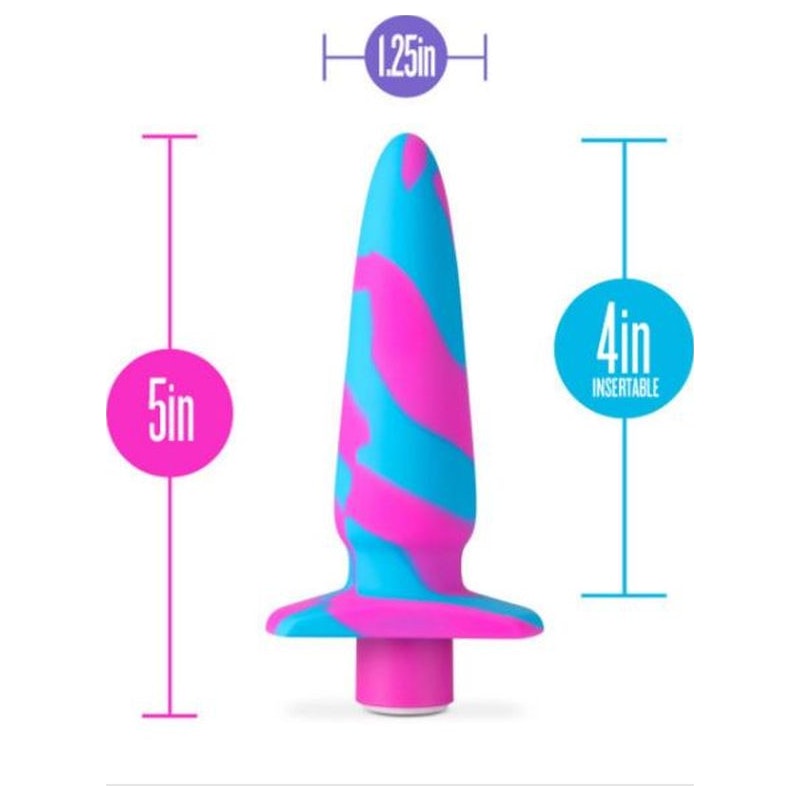 Avant Vibrotize Silicone Mini Anal Vibe Fuchsia