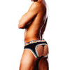 Prowler Oversized Paw Open Back Brief Black