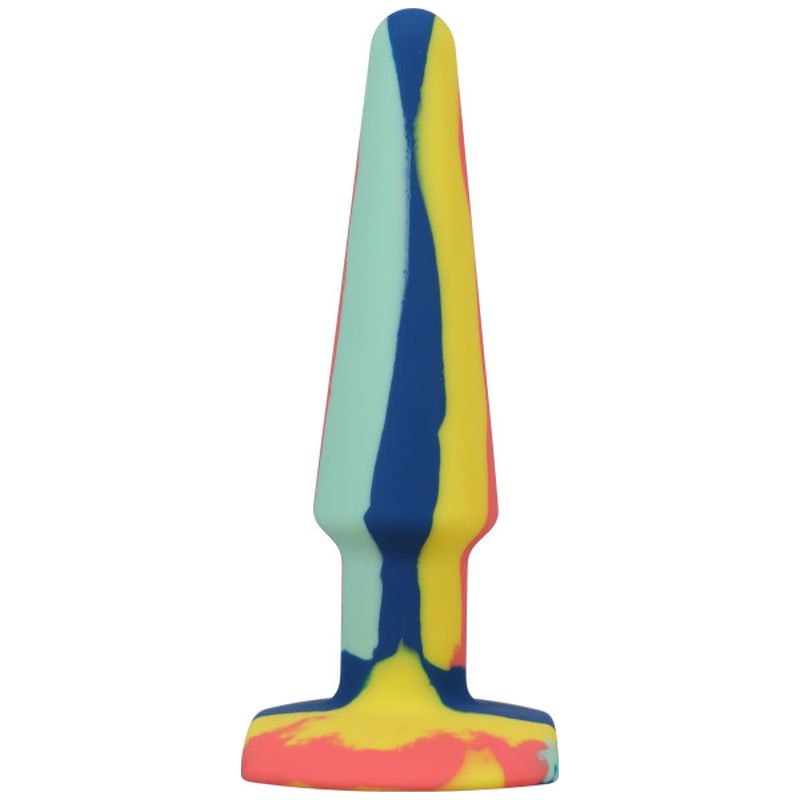 Groovy Silicone Anal Plug 5in Sunrise