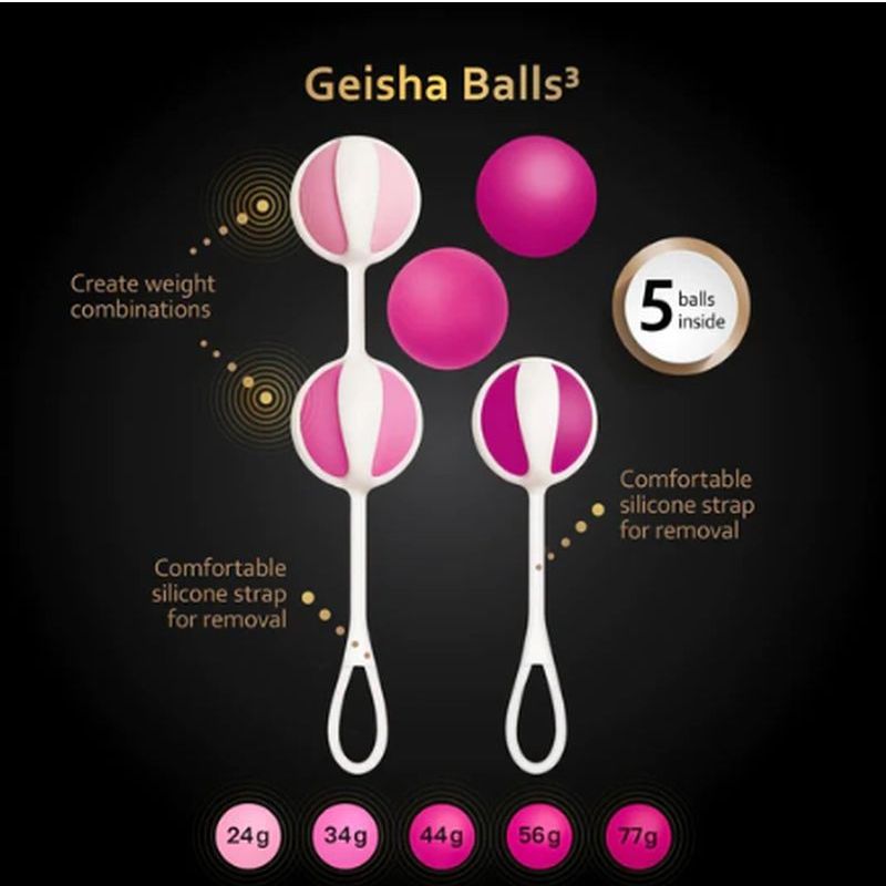 Geisha Balls 3 Sugar Pink