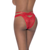 Peek-A-Boo Cheeky Panty Red