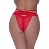 Peek-A-Boo Cheeky Panty Red