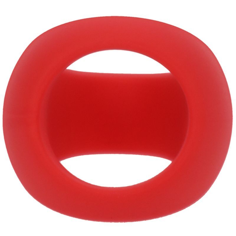 Stirrup Silicone Cock Ring Crimson