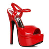 Stiletto Sandal Red 6.5in