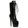 Peep-Toe Ankle Boot Black 7in